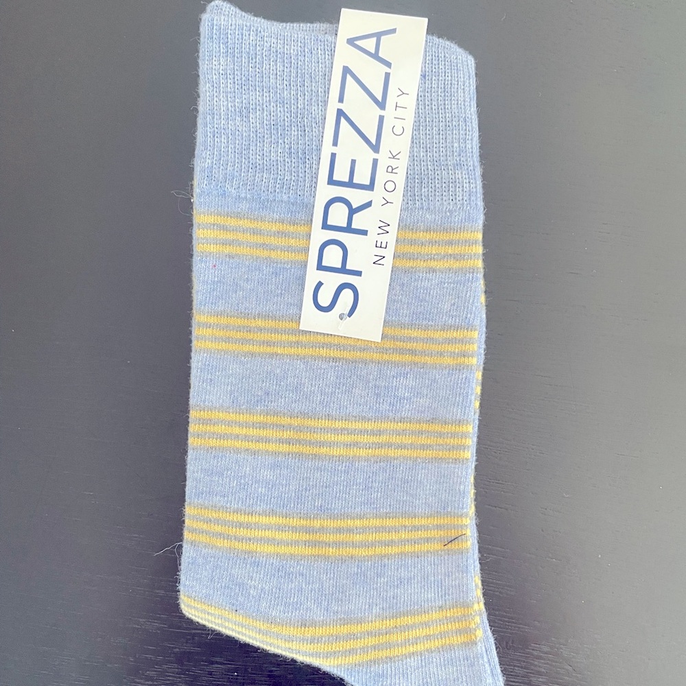 Sprezza blue and yellow socks